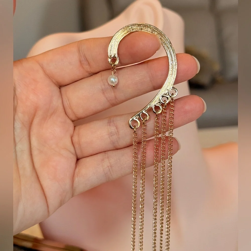 ⚜️ Avant-garde Gold Chain Drop Earrings